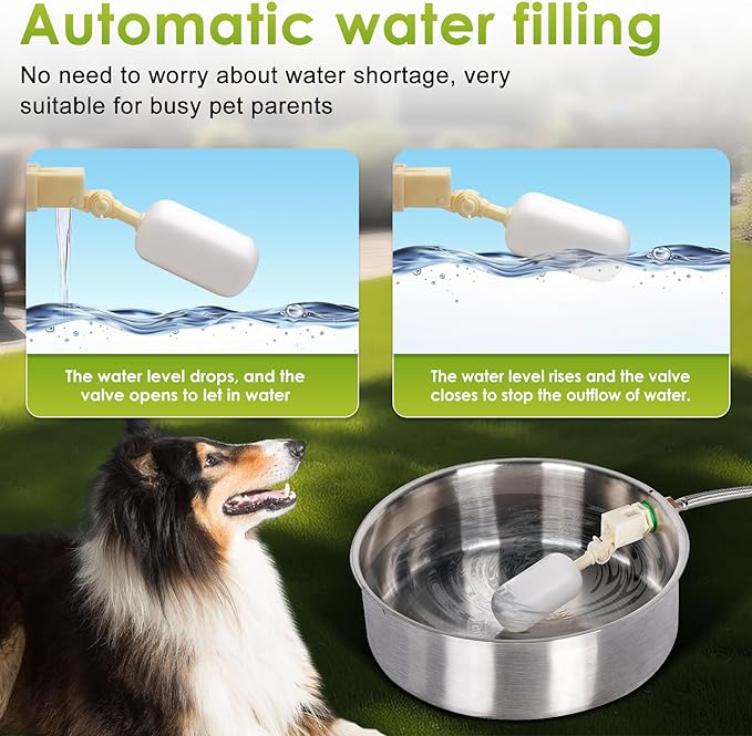 Automatic Dog Water Bowl Dispenser Large Breed Outdoor Pet Water Fountain Pet - Image 2