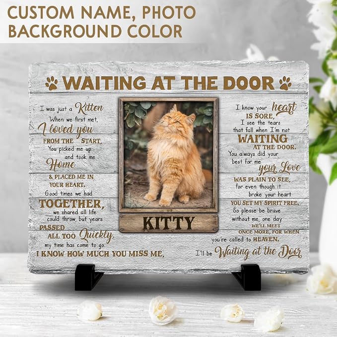 Personalized Cat Memorial Stone, Headstones Gift - Image 2