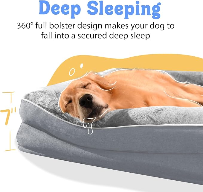 Washable Orthopedic Large Dog Bed - Image 3