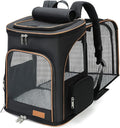 Lekereise Large Cat Backpack Carrier Expandable Pet Carrier Backpack by Lekereise