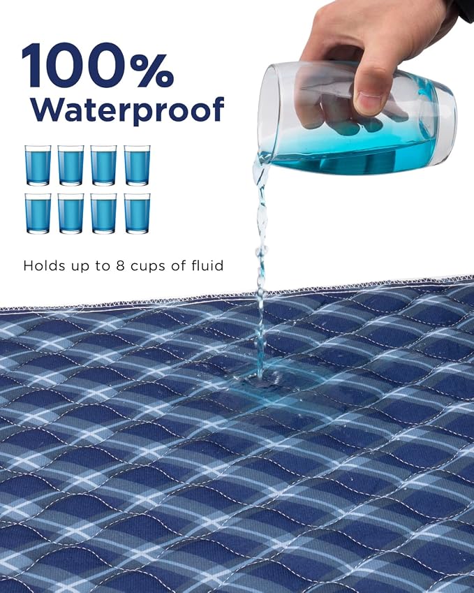Non-Slip Bed Pads for Incontinence Washable, Waterproof Bed Pads, Bed Wetting - Image 3