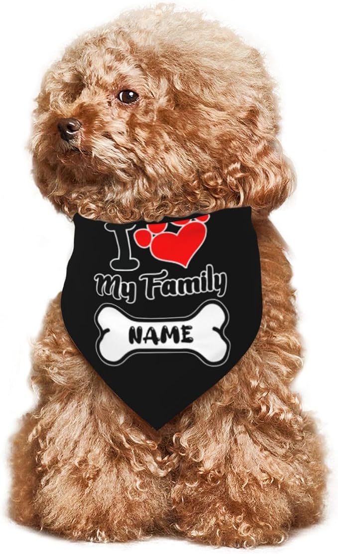 Custom Dog Bandana for Cat Dog Pet Add Your Design Personalized Neckwear - Image 4