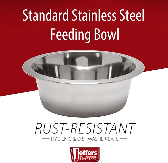 Jeffers Stainless Steel Pet Bowls – Durable, Rust Resistant, Non Toxic - Image 3