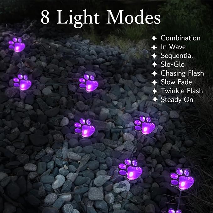 Paw Print Solar Lights - Image 4