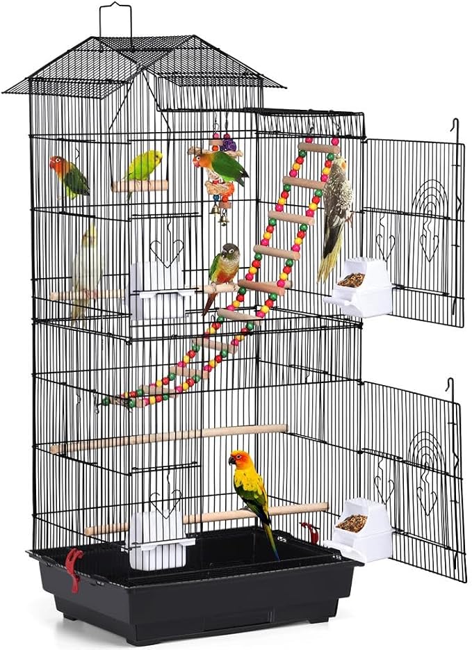 Yaheetech 39-inch Roof Top Large Flight Parrot Bird Cage by Yaheetech