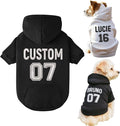 Personalized Name Dog Hoodie, Embroidered Hoodies Pets Name, Custom Pet Memorial by Noni