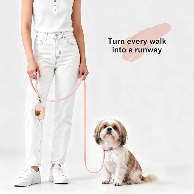 Didog Soft PU Leather Dog Collar, Stylish Quick Released Dog Collars - Image 4