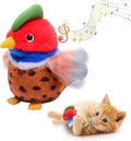 Cat Toys, Flapping Wings Pheasant, No Flying, Chirping Bird Interactive Catnip by KreizyGo