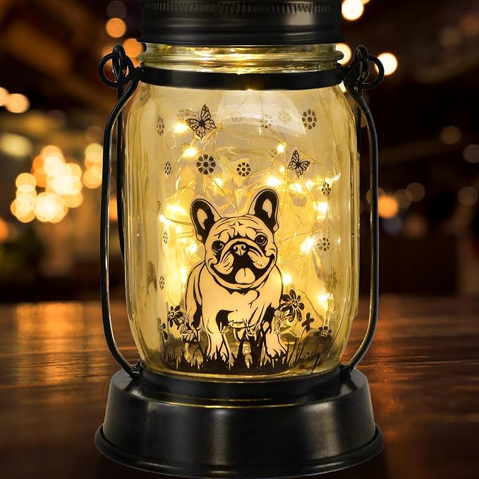 French Bulldog Frenchie Gifts for Women/Men French Bulldog Solar Lanterns Dog by kyoryuger