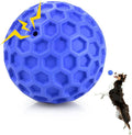Indestructible Squeaky Dog Ball, Relieves Anxiety, Cleans Teeth, Interactive by DISSKNIC