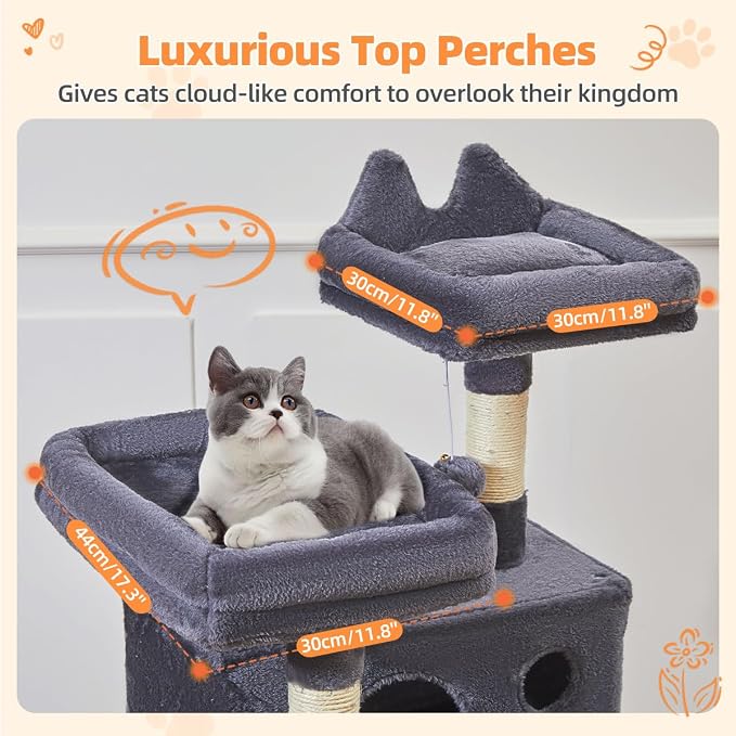 Taoqimiao Cat Tree 57.5-Inch, Cat Tower - Image 7