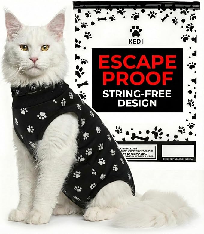 Cat Surgery Recovery Suit Female Cat Onesie by KediPetSolutions