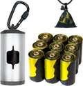Metal Dog Poop Bag Holder w/Leash Clip|Durable Scratch-Resistant Aluminum|135 by SHAOUMAN