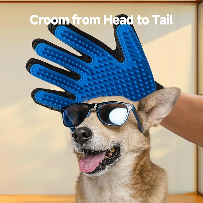 3 PCS Pet Hair Removal Glove and Pet Grooming Glove Kit - Image 6