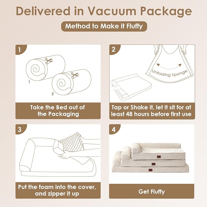 EHEYCIGA Large Dog Bed Memory Foam - Image 7