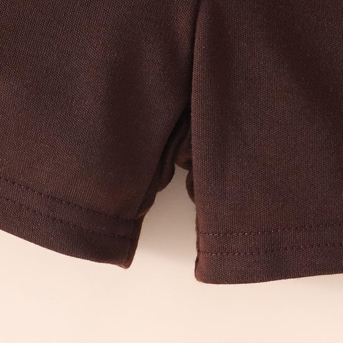 Toddler Baby Girls Summer Clothes Outfits Ruffled Sleeve Dinosaur Shirt Leopard - Image 5