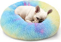 Dogs Bed for Small Dogs, Anti-Anxiety Washable Round Bed by Hoewina