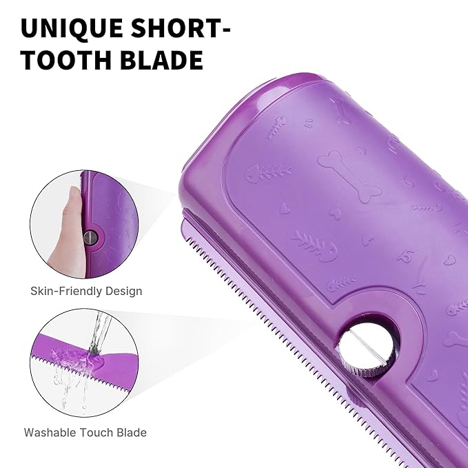 Multi-Pet Deshedding Brush & Shedding Blade - Image 4