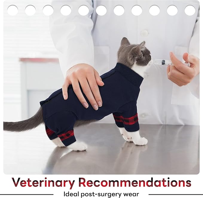 PUMYPOREITY Cat Shirt with Rear Snap Closure, Stretchable Cat Sweater, Comfort - Image 5