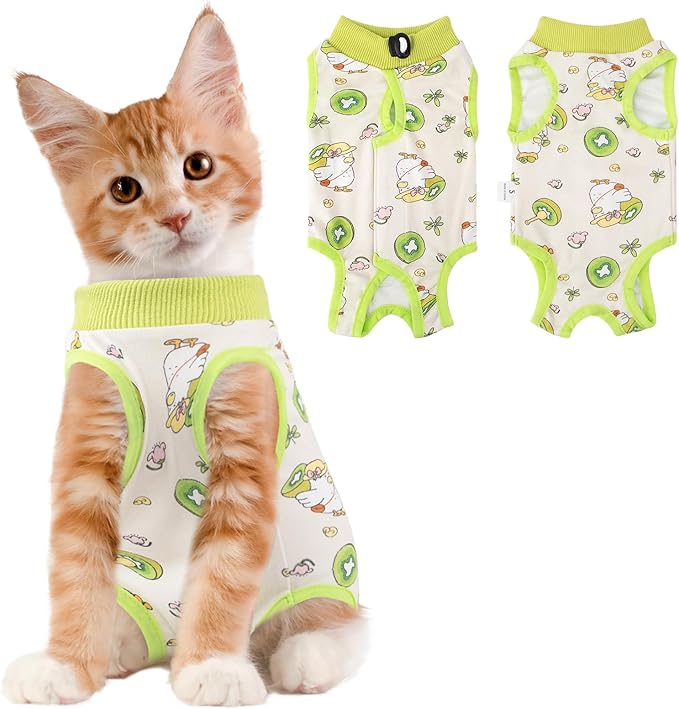 Cat Recovery Suit Female, Breathable Cat Onesie After Surgery Female by Coppthinktu