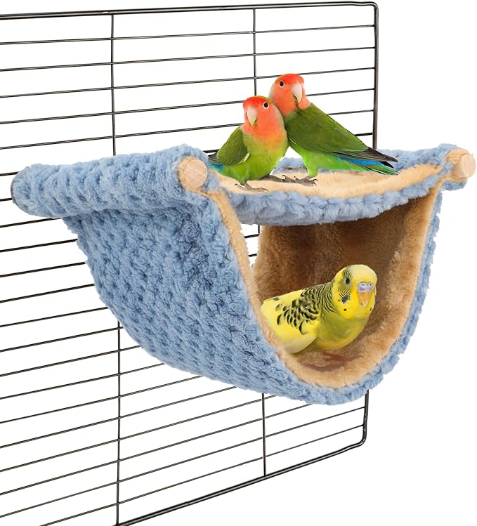 BWOGUE Winter Warm Bird Nest Bed Hanging Hammock Snuggle Hut Parrot House Tent by BWOGUEPetHome