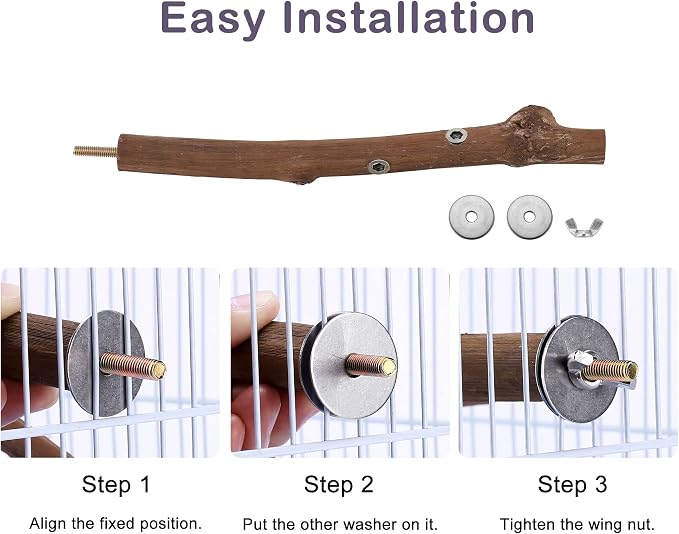 CozyCabin Natural Bird Perch Stand - Image 4