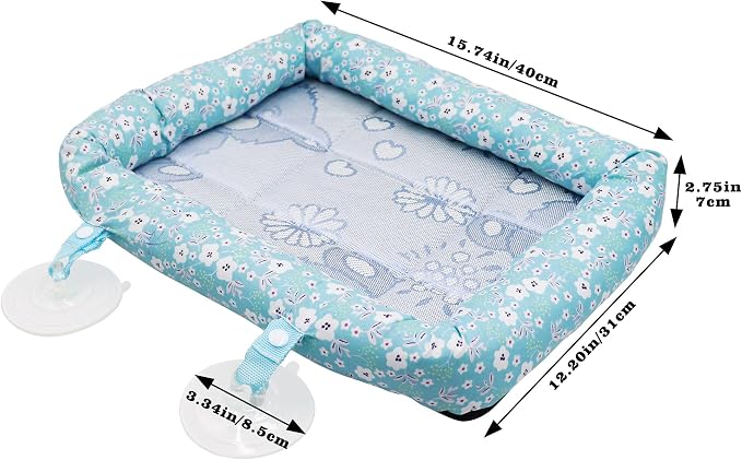 Bearded Dragon Travel Carrier, Lizard Car Hammock, Small Animal Carrier Bed - Image 6