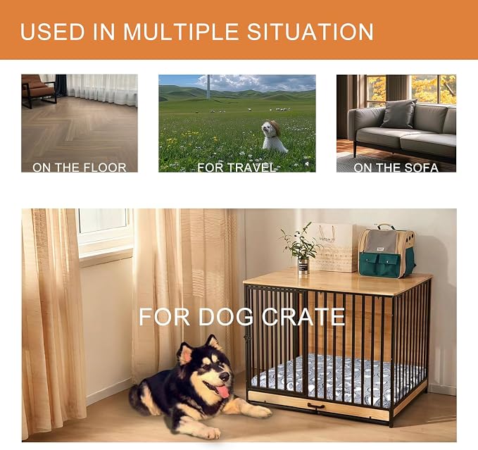 VANKEAN Stylish Dog Bed for Crate - Image 6