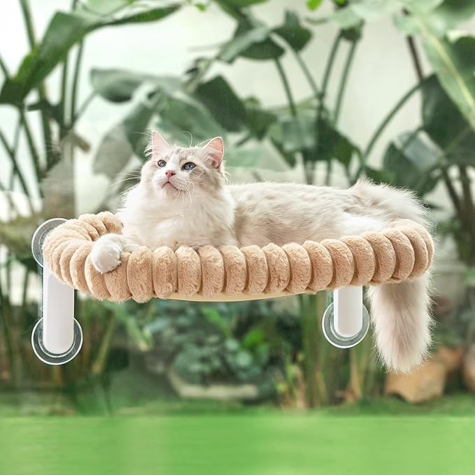 Sunhoo Cat Window Perch Bed Foldable Kitty Windowsill Hammock Shelf Seat Large by Sunhoo