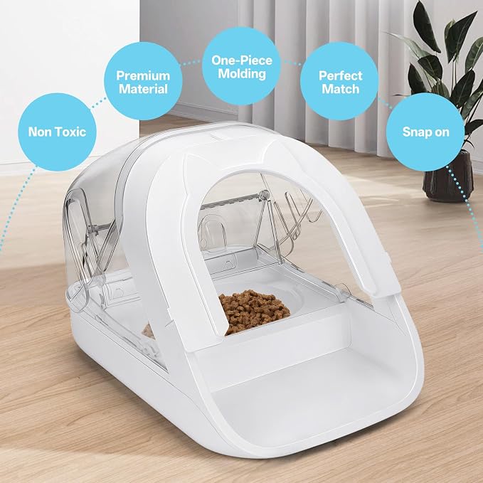 Front Cover for Automatic Micro Chip Pet Feeder, Prevent Pets Competing for - Image 6