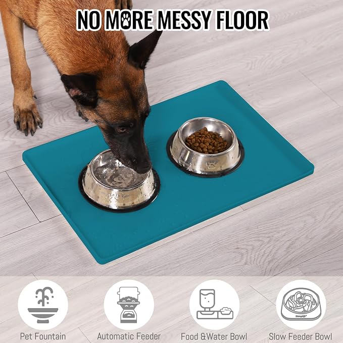 MateeyLife Dog & Cat Food Water Mat - Image 4