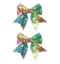 3-inch Sequined Bow Hair Clips For Baby Girls, Kids and Young Women Birthday by Koolgil