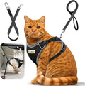 Cat Harness and Leash for Walking, Retractable Cat Harnesses and Leash Set by MingXpets