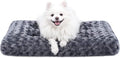 KSIIA Washable Dog Bed Deluxe Plush Dog Crate Beds Comfy Kennel Pad Anti-Slip by KSIIAPetProducts