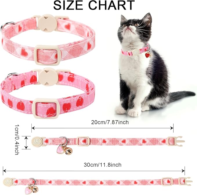 Cat Collar, 2 Pack Cat Collars-Cute Breakaway Cat Collar - Image 6