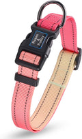 Roses&Poetry Pink Dog Collar for Female Dogs Reflective by RosesPoetry