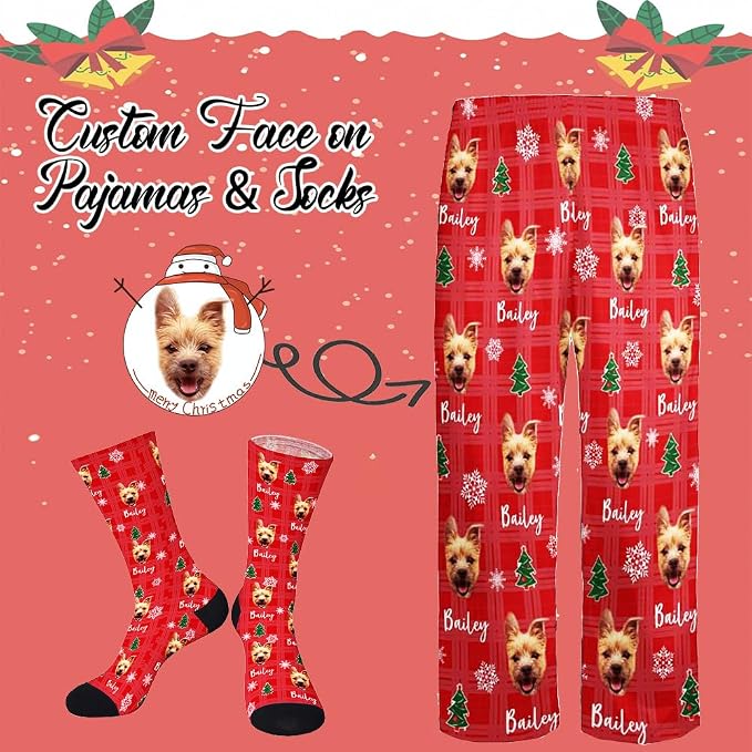 Custom Pajamas Pants with Photo - Image 2