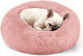 Dogs Bed for Small Dogs, Anti-Anxiety Washable Round Bed by Hoewina