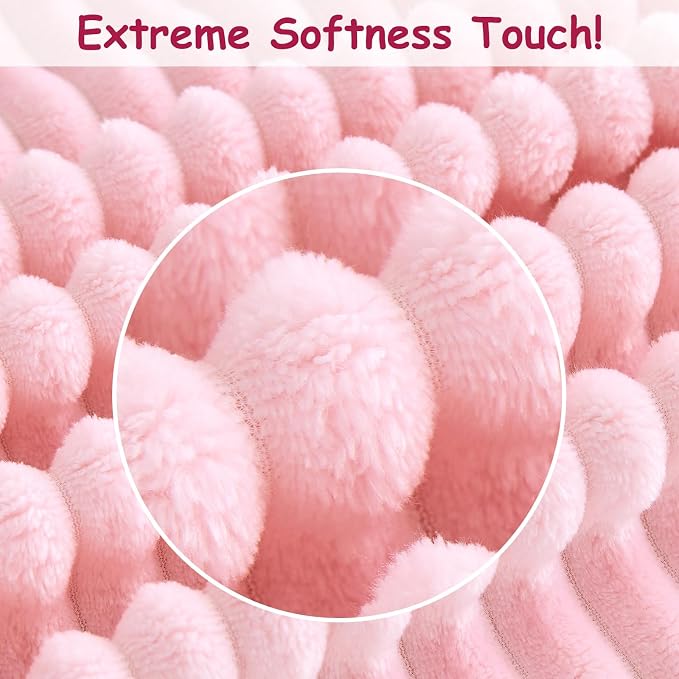 Soft Fleece Baby Blanket Ultra Cozy Pink Baby Blankets - Image 6