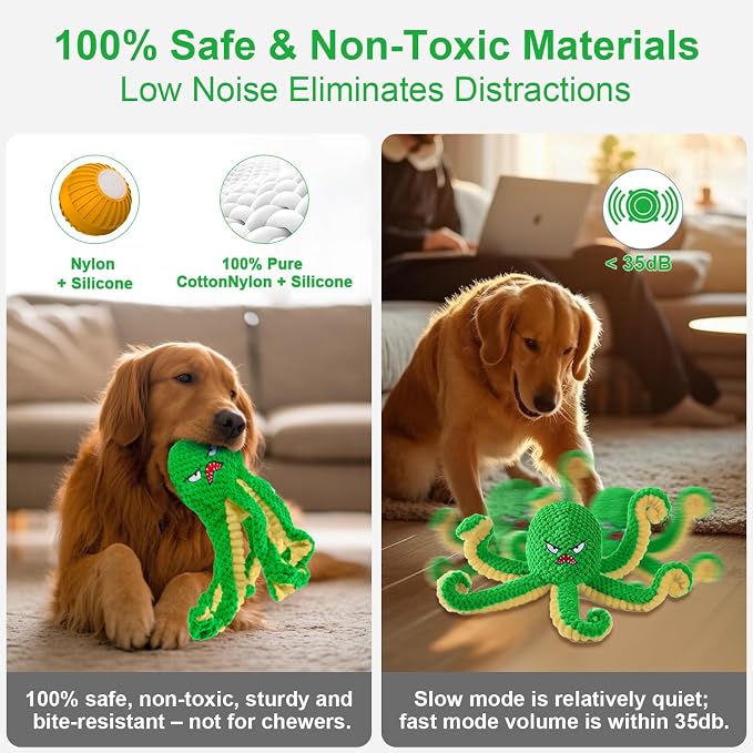 Interactive Dog Toys Octopus, Durable Automatic Jumping Dog Toy to Keep Them - Image 6