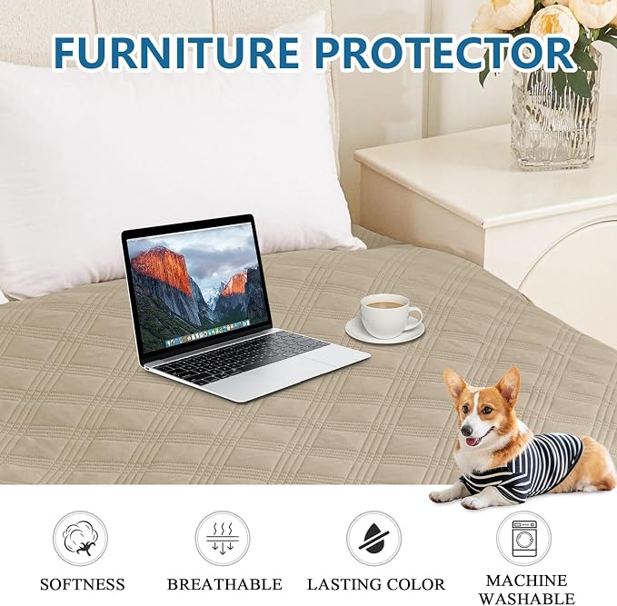 hyha Waterproof Dog Blanket, Reversible Pet Bed Blanket, Soft Sofa Couch Cover - Image 7