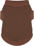 Cozy and Functional Dog Shirts for Small Puppies: Stretchable Brown Attire by Paiaite