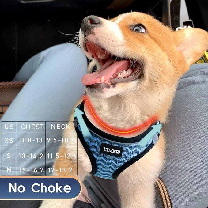 YIMEIS Dog Harness and Leash Set, No Pull Soft Mesh Pet Harness, Reflective - Image 2