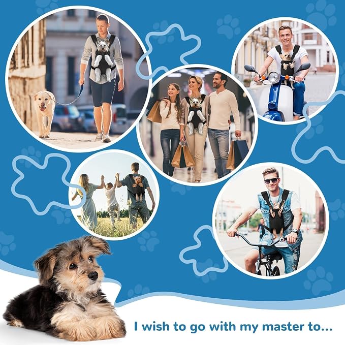YUDODO Pet Dog Carrier Backpack Adjustable Dog Front Carrier, Legs Out Easy-Fit - Image 4