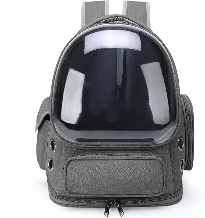 Cat Backpack Carrier for Cats and Small Dogs, Breathable Cat Bubble Backpack by GixDix