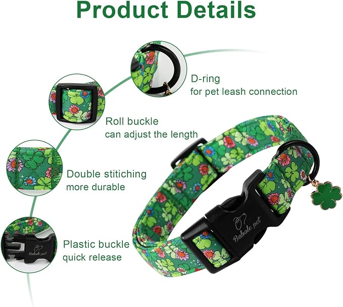 St Patricks Day Dog Collar for Large Dogs - Image 2