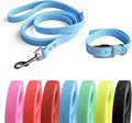4.2FT Dog Collar and Leash Set, PVC Waterproof Adjustable Odor Proof Pet by Unknown