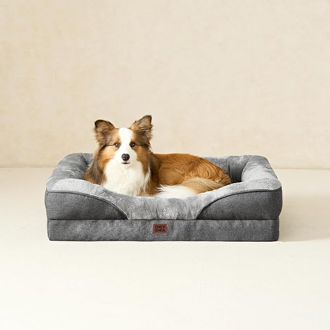 EHEYCIGA Orthopedic Dog Bed for Large Sized Dog, Waterproof Liner & Washable - Image 9