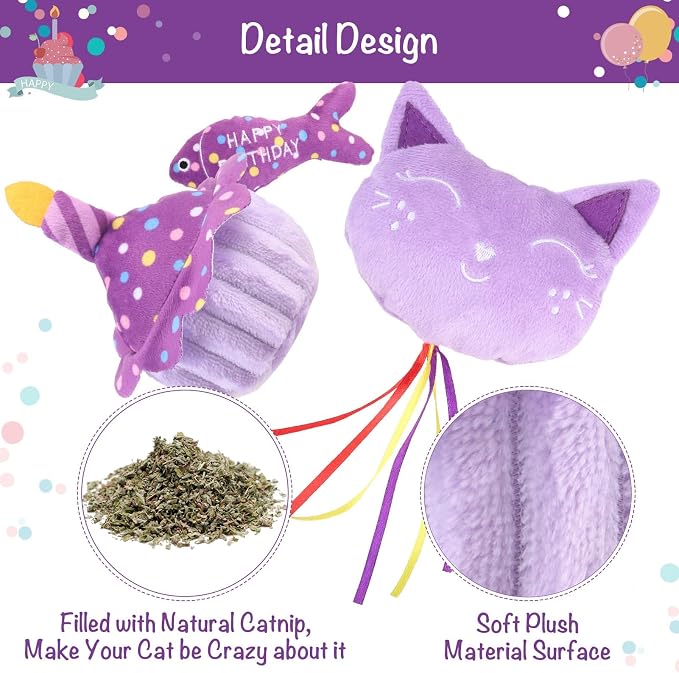 BINGPET Cat Birthday Catnip Toys - Image 2