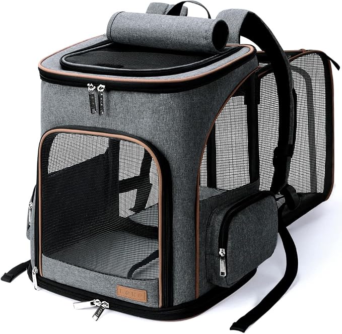 Lekereise Cat Backpack Expandable Pet Carrier Backpack by Lekereise